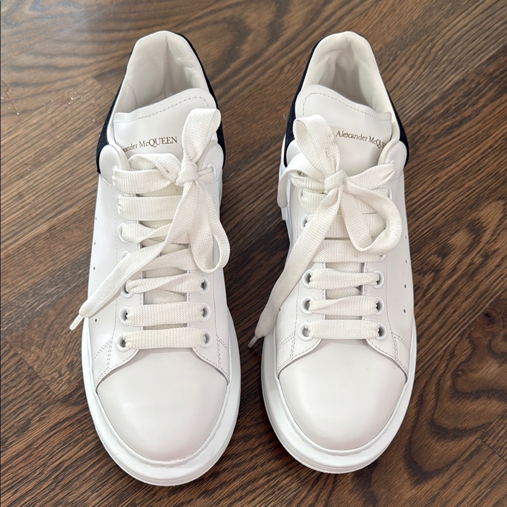 Alexander McQueen White and Black Sneakers